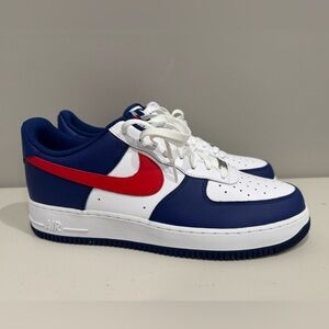 Nike Air Force 1 Low Red White Blue Sneakers